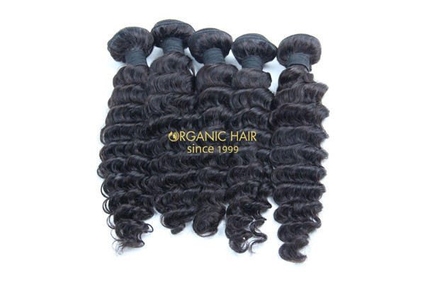  Virgin brazilian deep wave remy hair extenisons